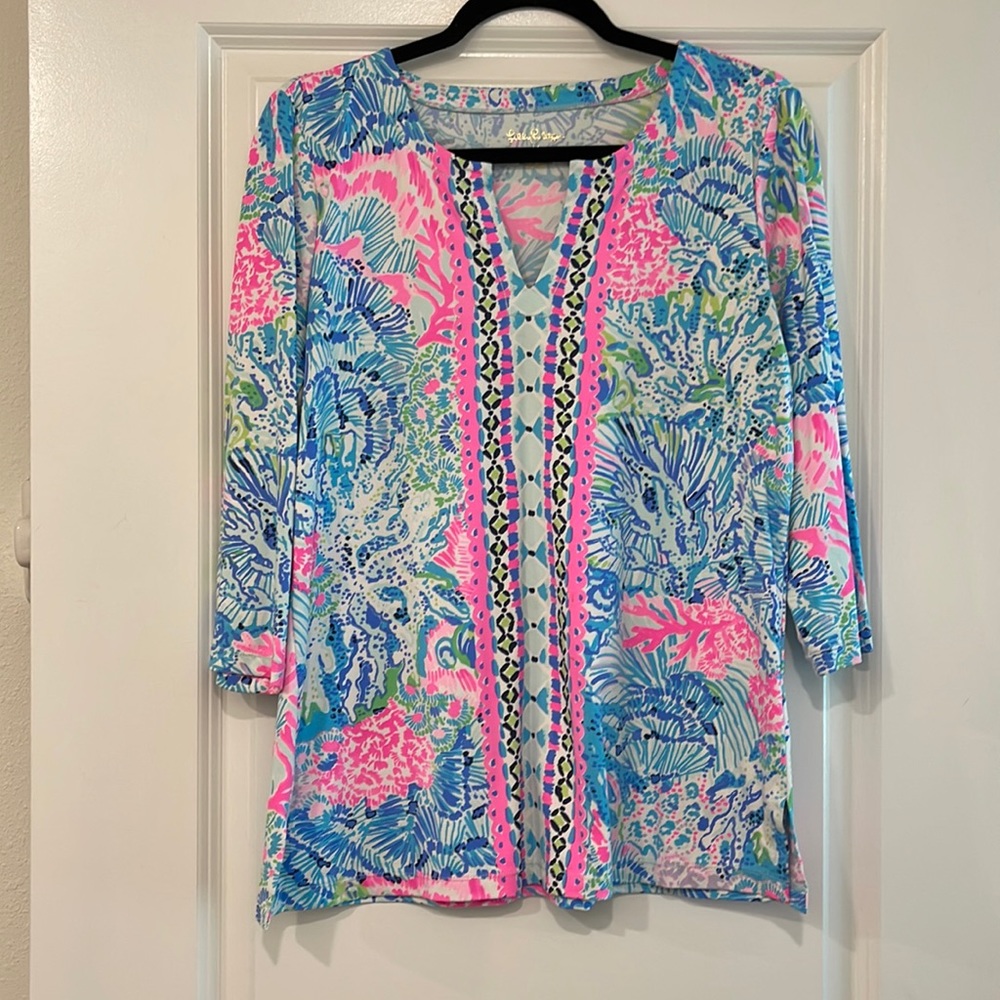 NWOT Lilly Pulitzer Chilly Willy tunic top